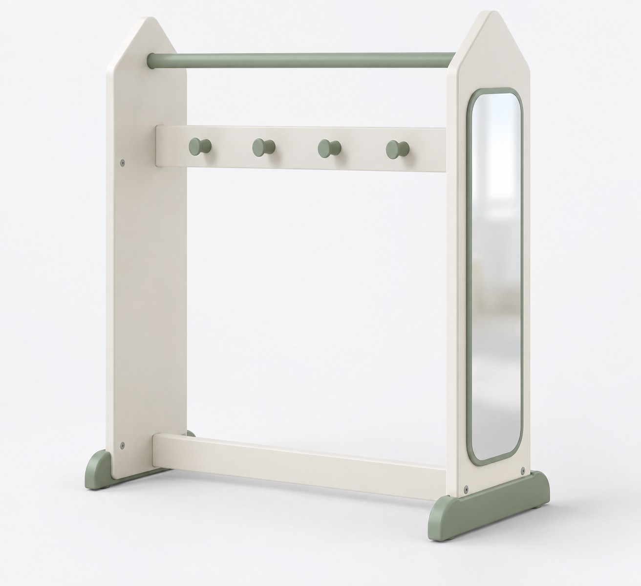 Nuri Kids Dress-Up Rail with Mirror — design preview