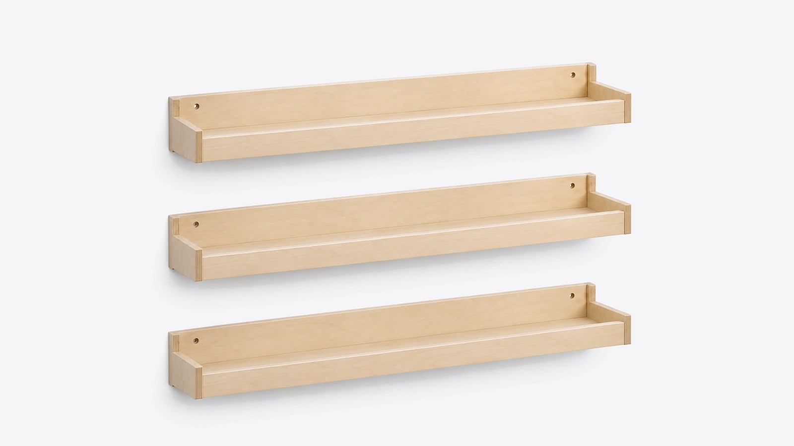 Kitaab Front-Facing Book Ledge Set — design preview