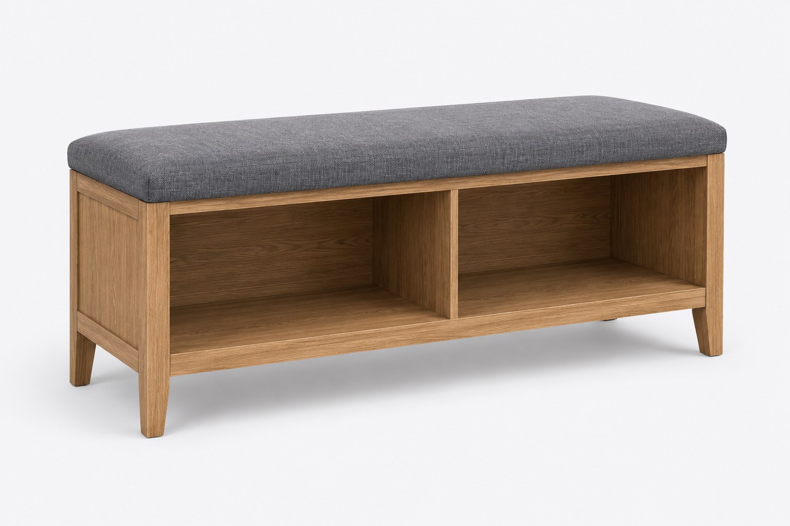 Haven Twin-Bay Storage Bench — design preview