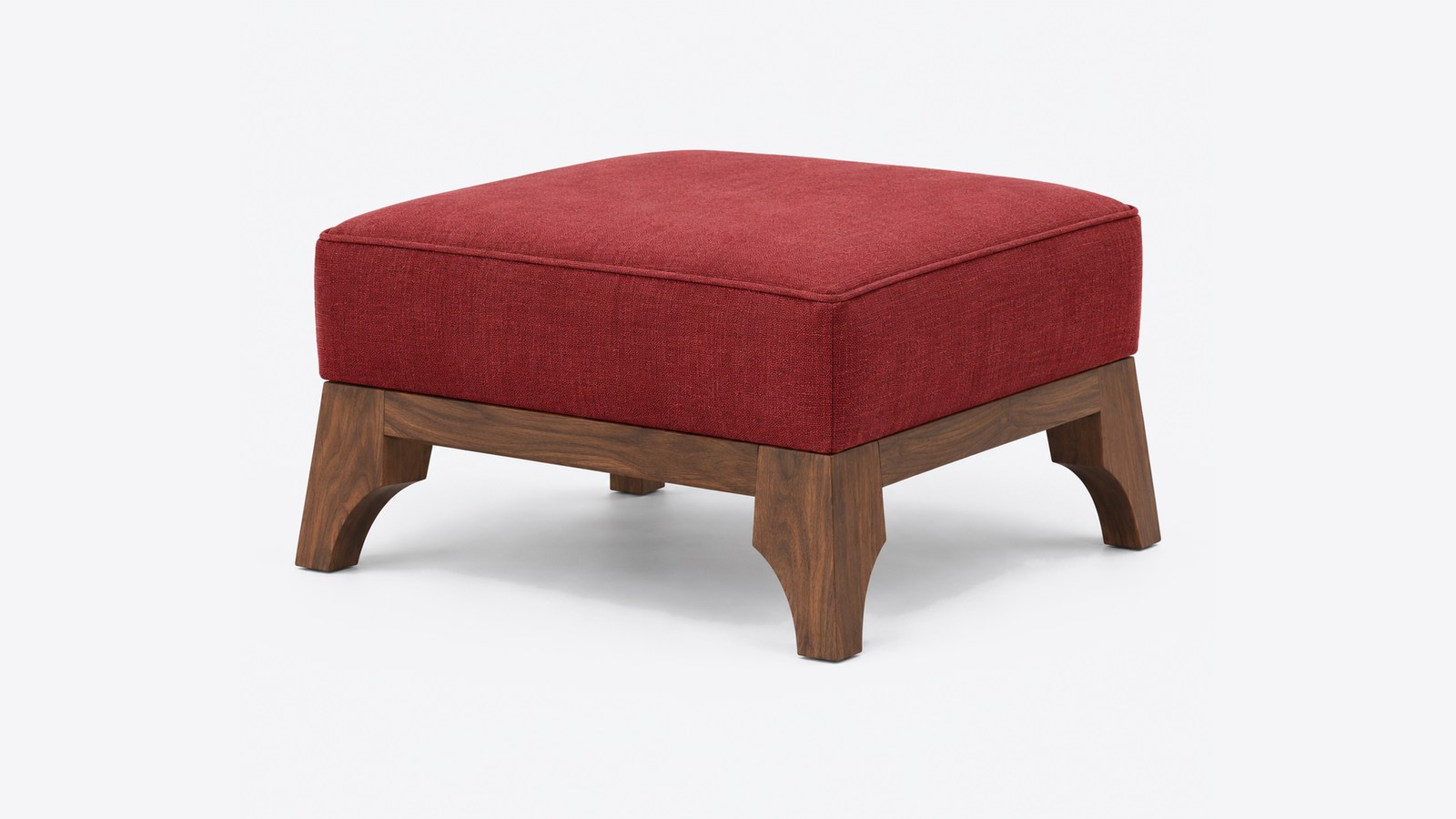 Mehrab Crescent-Leg Pouf Ottoman — design preview