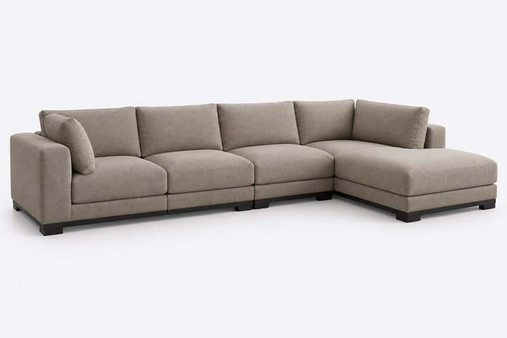Alya Modular 4-Piece Sectional — design preview