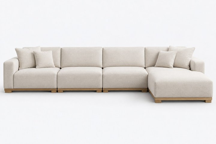 Nisa Modular 4-Piece Sectional — design preview