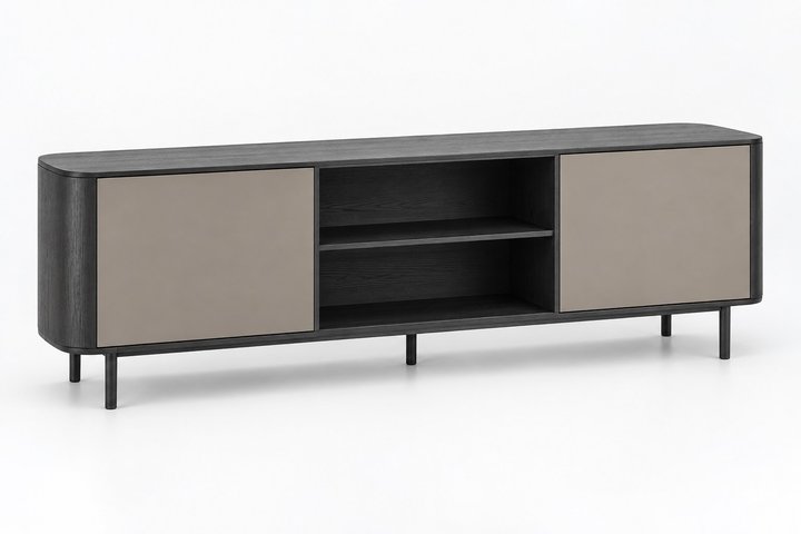 Meya Compact Console + Media Storage — design preview