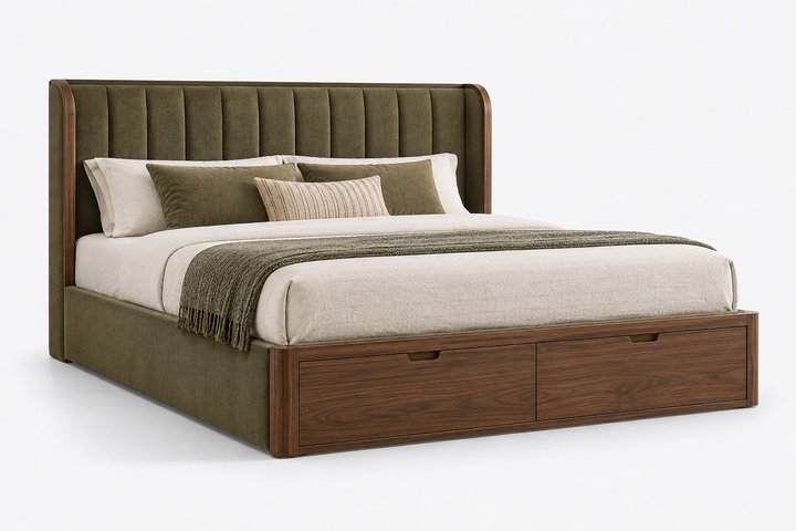 Vela Smart King Storage Bed — design preview