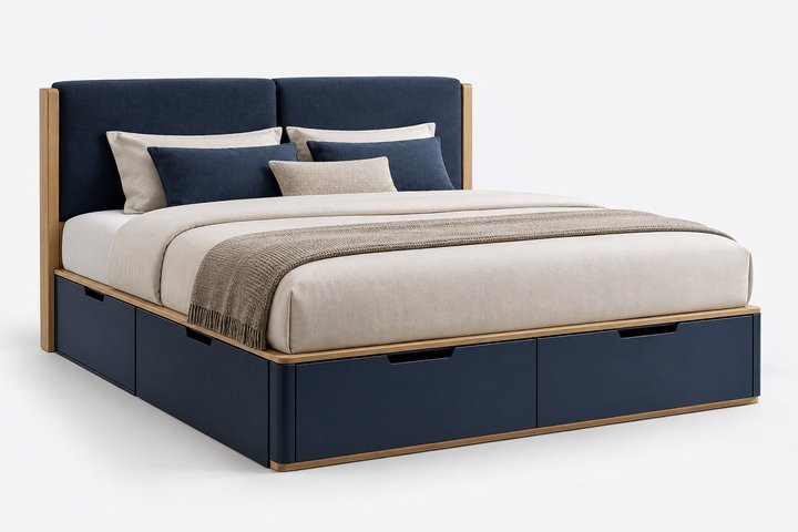 Luma Smart King Storage Bed — design preview