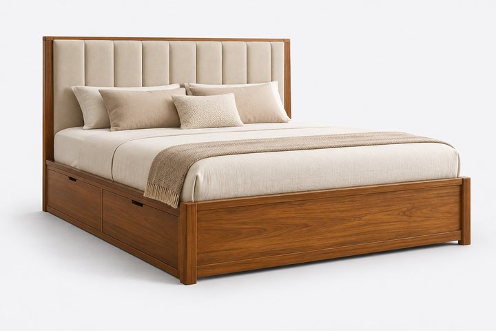 Aster Smart King Storage Bed — design preview