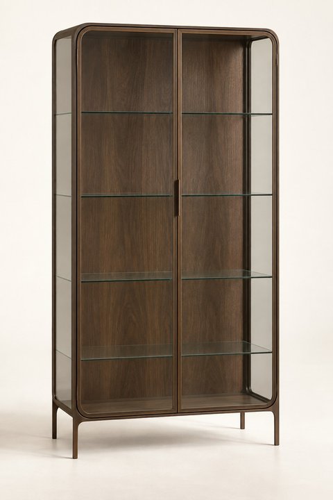Milan Compact Glass Display Cabinet — design preview