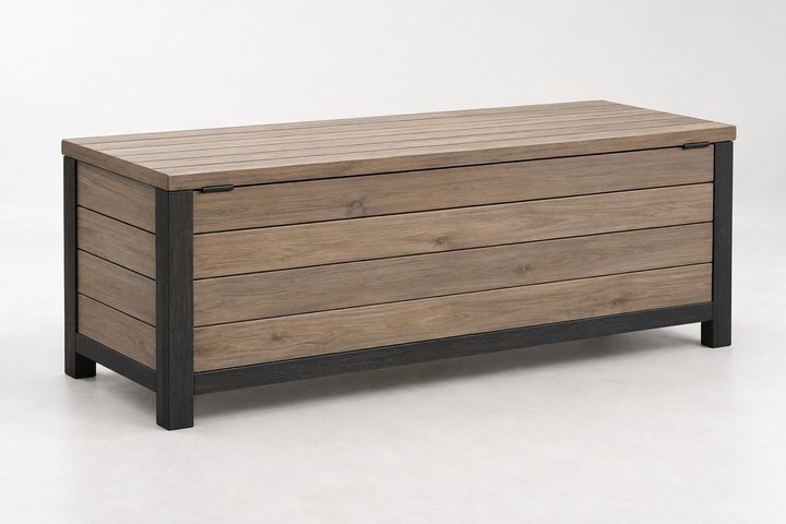 Luma Outdoor Storage Bench — design preview