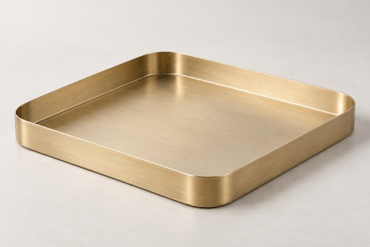 Mira Brass Decorative Tray — design preview
