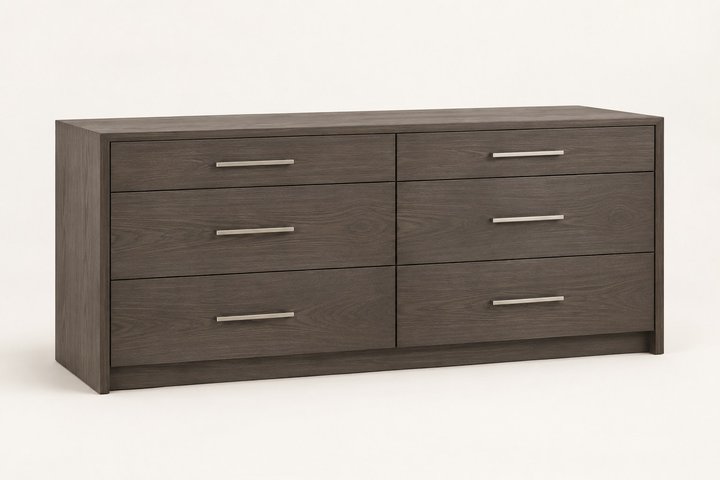 Nacre Six-Drawer Dresser — design preview