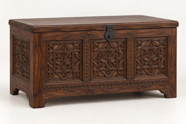 Noor Carved Dowry Chest — design preview