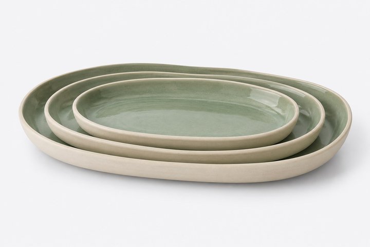 Lago Ceramic Serving Platter Set — design preview