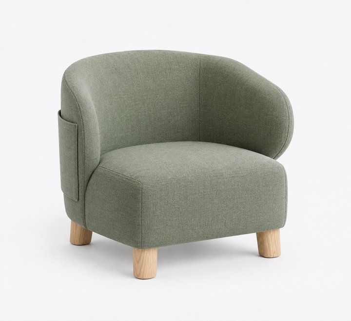 Sora Corner Reading Chair — design preview