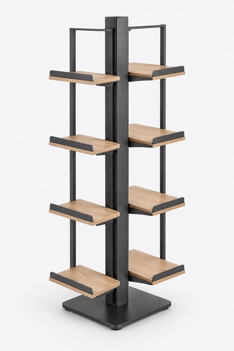 Riva Two-Sided Rotating Shoe Rack — design preview