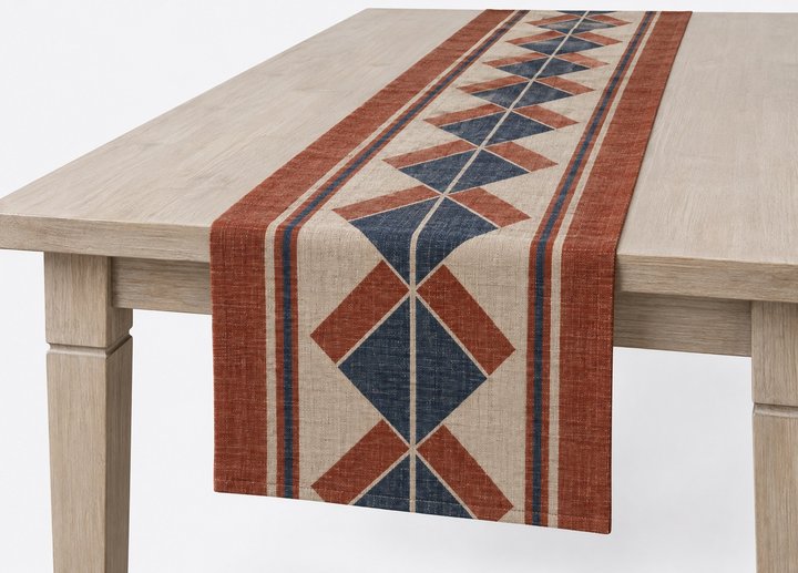 Kite Reversible Woven Table Runner — design preview