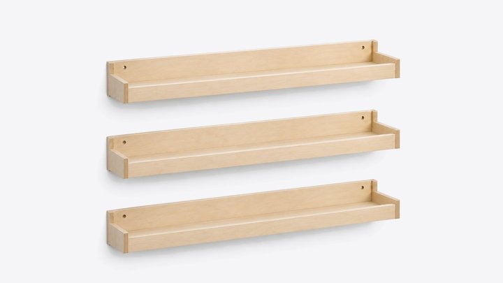 Kitaab Front-Facing Book Ledge Set — design preview