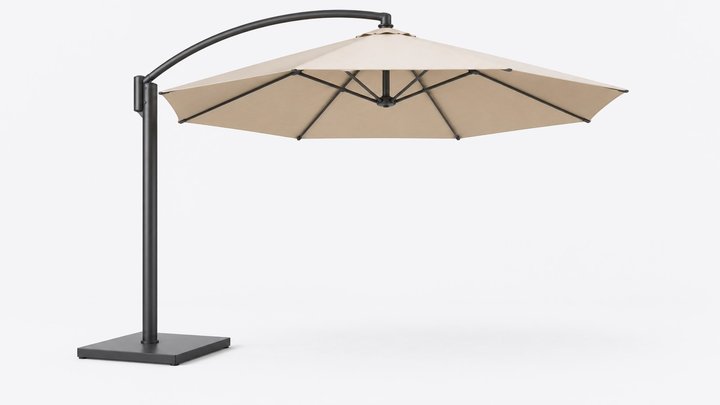 Aftab Offset Shade Parasol — design preview