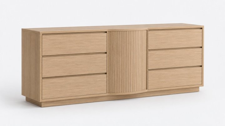 Nilofer Tambour Linen Dresser — design preview