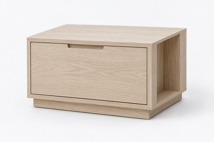 Asar Bedside Book-Ledge Chest — design preview