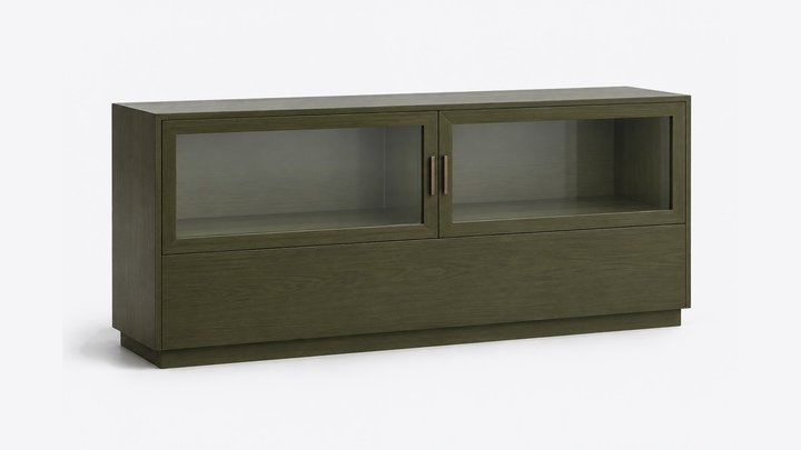 Aftab Low Curio Cabinet — design preview