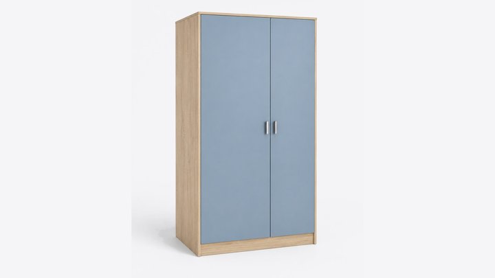 Zoya Twin-Panel Kids Wardrobe — design preview