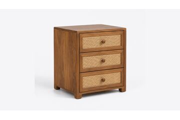 Sahaj Cane-Drawer Bedside Chest — design preview