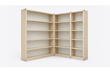 Nile Modular Corner Book Wall — design preview