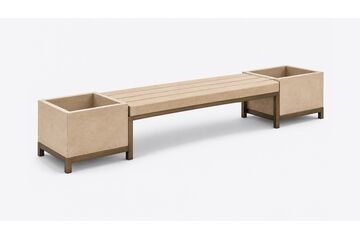 Dhoop Courtyard Planter Bench — design preview