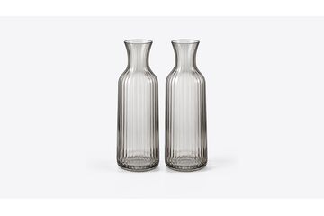 Narm Ribbed Glass Carafe Pair — design preview