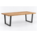 Mira 6-Seater Dining Table in natural oak and charcoal