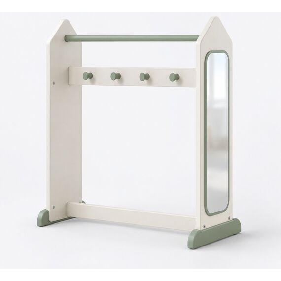 Nuri Kids Dress-Up Rail with Mirror — design preview