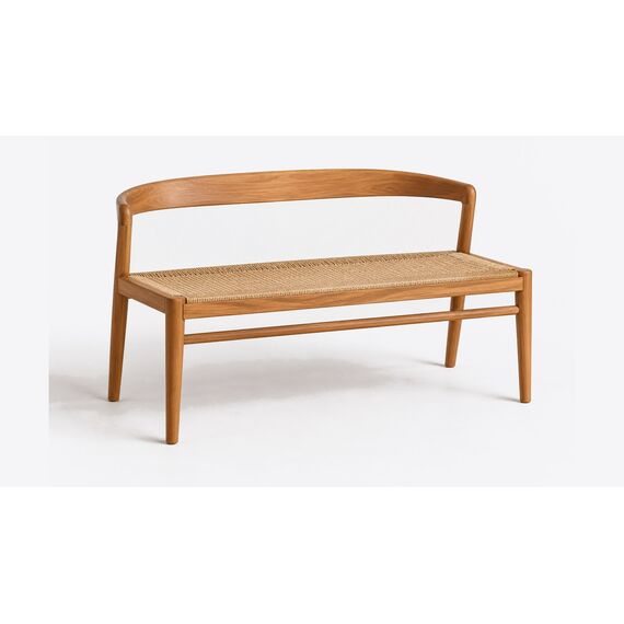 Baithak Curved-Back Dining Bench — design preview