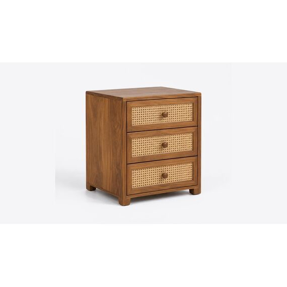 Sahaj Cane-Drawer Bedside Chest — design preview