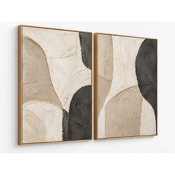 Side angle showing the textured surface and wood frame