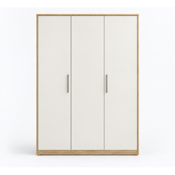 Safa 3-Door Wardrobe — laminate and hardware detail