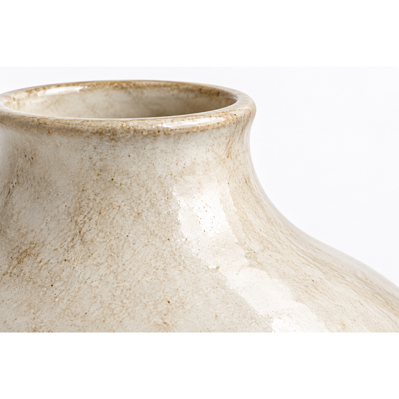 Close-up detail of the glaze on the Riva Ceramic Vase Trio