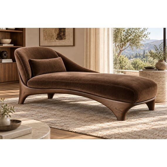 Vira Organic Modern Chaise Lounge — design preview