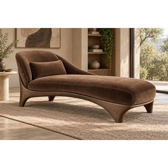 Vira Organic Modern Chaise Lounge — design preview