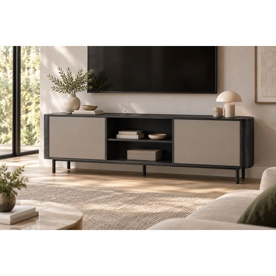 Meya Compact Console + Media Storage — design preview