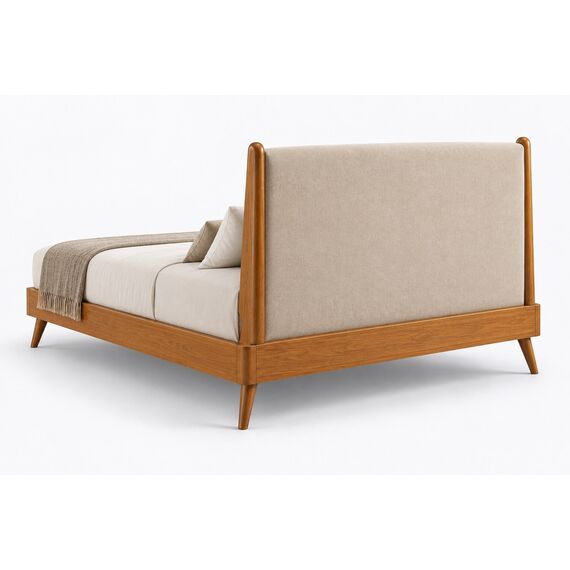 Nisa Mid-Century Queen Platform Bed — design preview