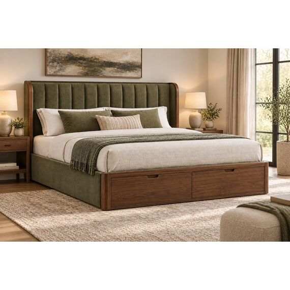 Vela Smart King Storage Bed — design preview