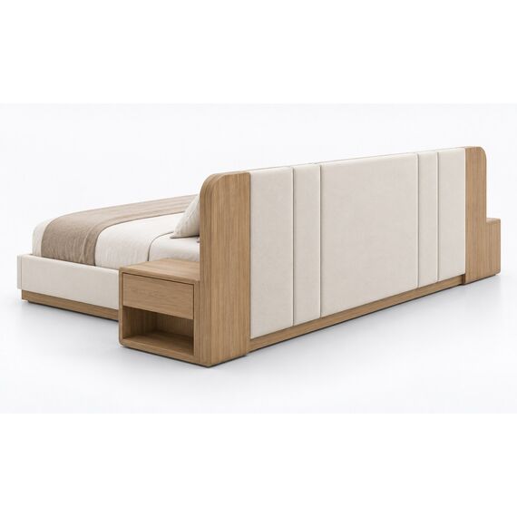 Mirae Modular Bed with Integrated Nightstands — design preview