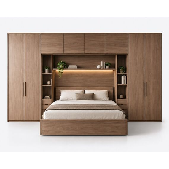 Sahil Modular Wardrobe Bed Wall System — design preview