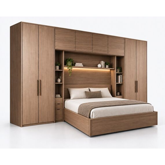 Sahil Modular Wardrobe Bed Wall System — design preview