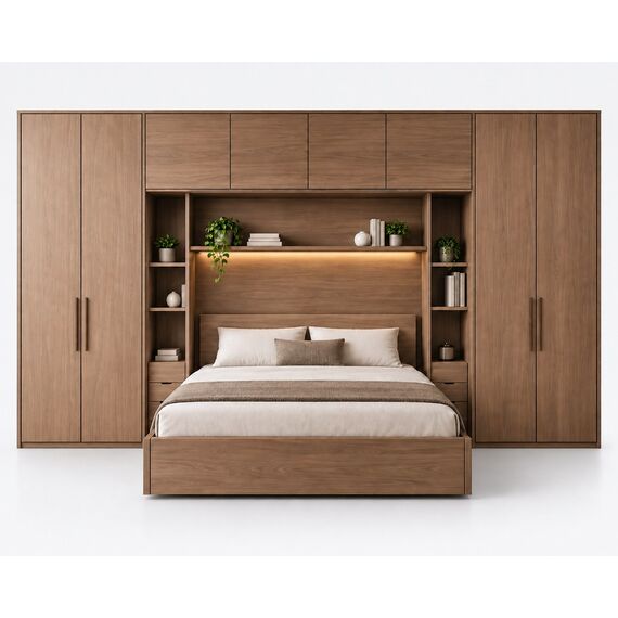 Sahil Modular Wardrobe Bed Wall System — design preview