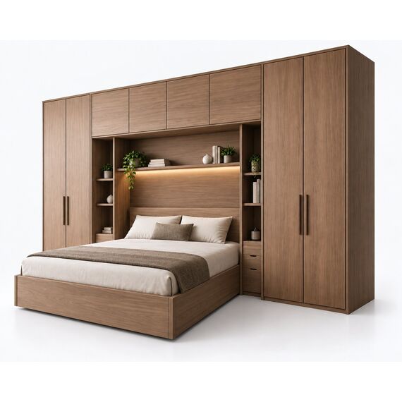 Sahil Modular Wardrobe Bed Wall System — design preview