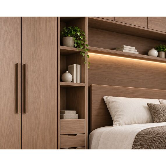 Sahil Modular Wardrobe Bed Wall System — design preview