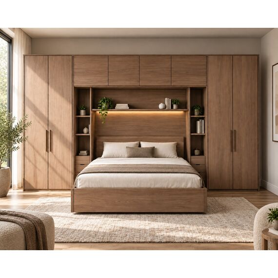 Sahil Modular Wardrobe Bed Wall System — design preview