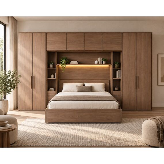 Sahil Modular Wardrobe Bed Wall System — design preview