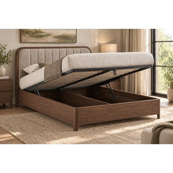 Alya Smart Queen Lift-Up Storage Bed — design preview